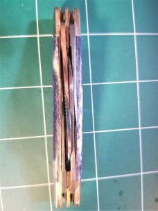 Bulldog Brand Congress Knife Blue Giraffe Bone PROTOTYPE Bar Shield Awesome