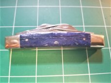 Bulldog Brand Congress Knife Blue Giraffe Bone PROTOTYPE Bar Shield Awesome