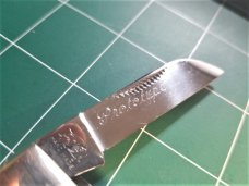 Bulldog Brand Congress Knife Blue Giraffe Bone PROTOTYPE Bar Shield Awesome