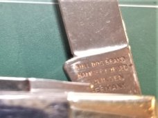 Bulldog Brand Congress Knife Blue Giraffe Bone PROTOTYPE Bar Shield Awesome