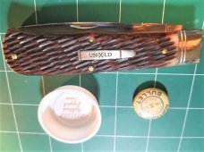 Northfield UN-X-LD #23 Bullet Trapper Single Blade LINER LOCK Redtail Jigged Bone Northfield UN-X-LD #23 Bullet Trapper Single Blade LINER LOCK Redtail Jigged Bone