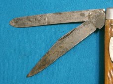 VINTAGE SABRE JAPAN 14 JIGGED BONE TRAPPER FOLDING POCKET HUNTING SKINNING JACK KNIFE KNIVES OLD VINTAGE SABRE JAPAN 14 JIGGED BONE TRAPPER FOLDING POCKET HUNTING SKINNING JACK KNIFE KNIVES OLD