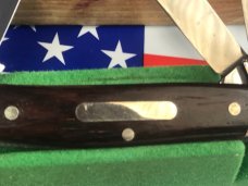 J A Henckels 3 Blade Stockman w/ Wood Handles +blade etching- +Rare Orig Box & Knife Display J A Henckels 3 Blade Stockman w/ Wood Handles +blade etching- +Rare Orig Box & Knife Display