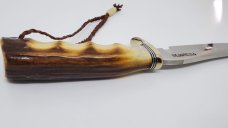Randall Knife Stag Hunter #3-6 SS/ Aluminum & Black Spacers/Compass, Finger Grip