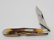 1971 CASE XX USA 5111 1/2 Stag CHEETAH Swing Guard Lockback Knife 9 dots Large tang stamp 1971 CASE XX USA 5111 1/2 Stag CHEETAH Swing Guard Lockback Knife 9 dots Large tang stamp