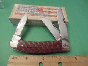 Case XX 2019 Red & Black Carbon Fiber Sowbelly Pattern # TB10339CV