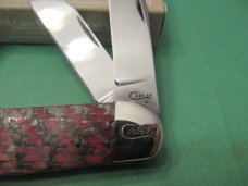 Case XX 2019 Red & Black Carbon Fiber Sowbelly Pattern # TB10339CV Case XX 2019 Red & Black Carbon Fiber Sowbelly Pattern # TB10339CV