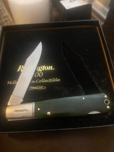 Remington USA 2000 R1630 Millennium Granddaddy Barlow With Mother Of Pearl Bullet Sheild NIB With CO Remington USA 2000 R1630 Millennium Granddaddy Barlow With Mother Of Pearl Bullet Sheild NIB With CO