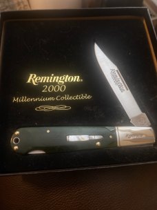 Remington USA 2000 R1630 Millennium Granddaddy Barlow With Mother Of Pearl Bullet Sheild NIB With CO Remington USA 2000 R1630 Millennium Granddaddy Barlow With Mother Of Pearl Bullet Sheild NIB With CO