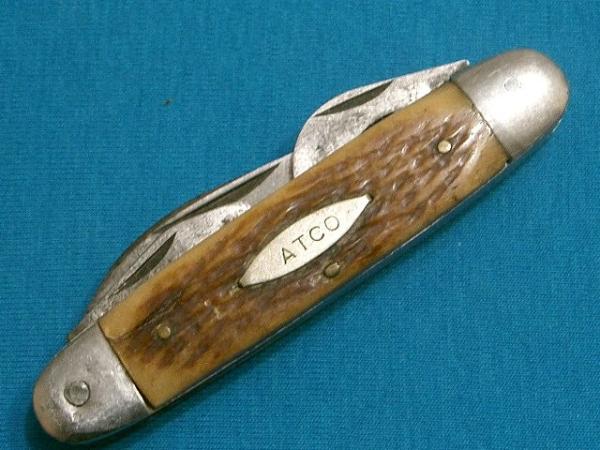 VINTAGE ATCO JIGGED BONE SCOUTS SCOUT CAMP CAMPING HUNTING SURVIVAL FOLDING POCKET KNIFE KNIVES OLD VINTAGE ATCO JIGGED BONE SCOUTS SCOUT CAMP CAMPING HUNTING SURVIVAL FOLDING POCKET KNIFE KNIVES OLD