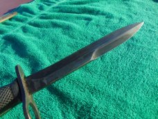 Vietnam War Era MILPAR M7Bayonet Knife w M8A1 Scabbard. Military Blade