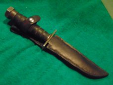 70's Camillus NY Military pilot Survival fighting knife 2-1978 W/ Leather Sheath 70's Camillus NY Military pilot Survival fighting knife 2-1978 W/ Leather Sheath