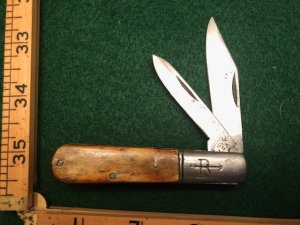 Russell Barlow Later stamp clip point - very full blades