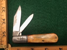 Russell Barlow Later stamp clip point - very full blades Russell Barlow Later stamp clip point - very full blades