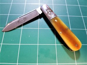 Great Eastern Tidioute #15 Smooth Autumn Gold Bone TC Barlow Knife 152121 GEC