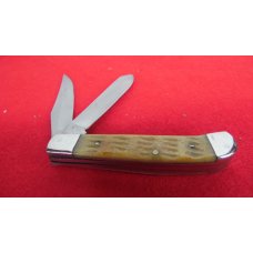 UNBRANDED 3-1/2" BONE HANDLE JACK KNIFE WITH BRASS LINER GOOD ACTION HANDLED UNCLEANED UNUSED UNBRANDED 3-1/2" BONE HANDLE JACK KNIFE WITH BRASS LINER GOOD ACTION HANDLED UNCLEANED UNUSED