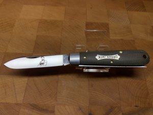 Great Eastern Cutlery #15 Urban Jack in OD Green Canvas Micarta - GEC 152221
