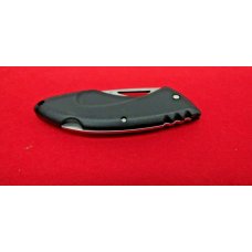 BUCK 433 USA LIGHT WEIGHT APPROX. 4" HALF SERRATED BLACK LOCKBACK UNUSED BUCK 433 USA LIGHT WEIGHT APPROX. 4" HALF SERRATED BLACK LOCKBACK UNUSED