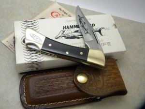 Case XX Stainless USA 2 Dot (1978) Wood P159 LSSP Hammerhead Lockback Knife NIB w/Pouch
