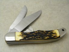 Schrade + USA 227UH Uncle Henry Staglon Folding Bowie/Hunter Knife & Pouch - NIB Schrade + USA 227UH Uncle Henry Staglon Folding Bowie/Hunter Knife & Pouch - NIB
