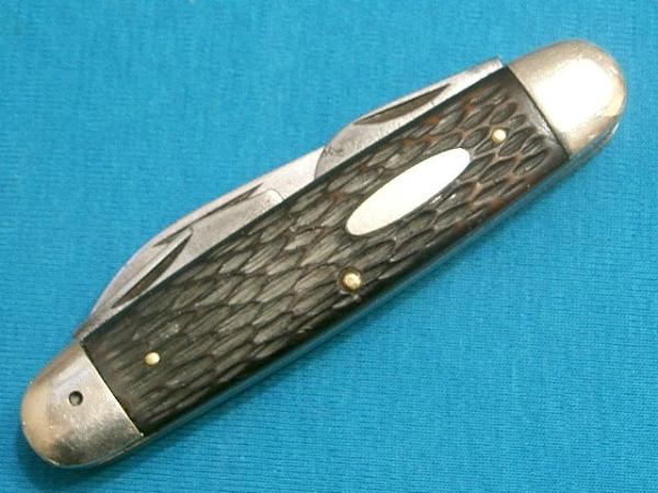VINTAGE ULSTER USA SCOUTS SCOUT CAMP CAMPING HUNTING SURVIVAL FOLDING POCKET KNIFE KNIVES OLD