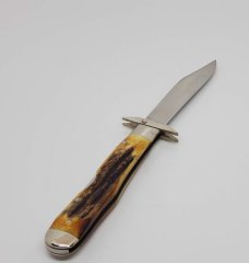 1971 CASE XX USA 5111 1/2 Stag CHEETAH Swing Guard Lockback Knife 9 dots SMALL tang stamp 1971 CASE XX USA 5111 1/2 Stag CHEETAH Swing Guard Lockback Knife 9 dots SMALL tang stamp
