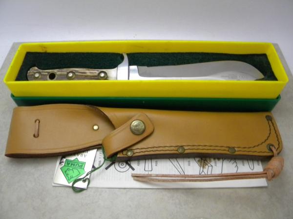 Puma Germany Stag 6375 White Hunter Sheath Knife c.1991 - NIB Puma Germany Stag 6375 White Hunter Sheath Knife c.1991 - NIB