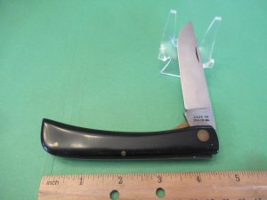 Case XX 1974 Rare Black Delrin Liner Lock Sod Buster 