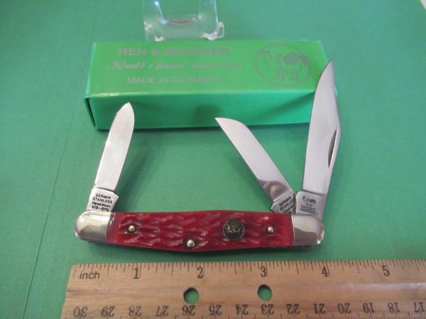 Hen Rooster Red Pick Bone Stockman Pattern # 413RPB Hen Rooster Red Pick Bone Stockman Pattern # 413RPB