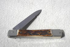 NOS RARE HUBERTUS 12cm  GENUINE STAG SLIMLINE AUTO FALCONER LEVER LOCK SOLINGEN GERMANY