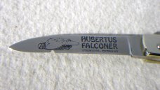 NOS RARE HUBERTUS 12cm  GENUINE STAG SLIMLINE AUTO FALCONER LEVER LOCK SOLINGEN GERMANY