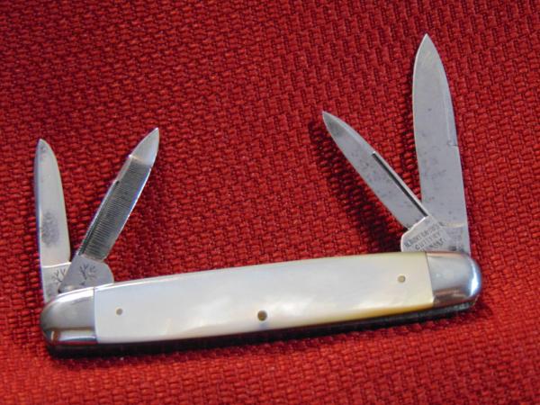 VINTAGE H. BOKER' CO'S IMPROVED CUTLERY GERMANY GENUINE PEARL SENATOR 1869/1914 VINTAGE H. BOKER' CO'S IMPROVED CUTLERY GERMANY GENUINE PEARL SENATOR 1869/1914