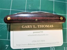 GEC #62 Pocket Carver Farm & Field Red & Black Linen Micarta 620320 GEC #62 Pocket Carver Farm & Field Red & Black Linen Micarta 620320