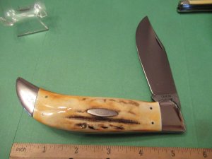 Case XX 1976 Stag Clasp Folding Hunter  Grey Etch  Pattern # 5172 SSP