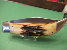 Case XX 1976 Stag Clasp Folding Hunter Grey Etch Pattern # 5172 SSP Case XX 1976 Stag Clasp Folding Hunter Grey Etch Pattern # 5172 SSP