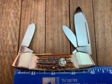 Hen and Rooster Bertram Cutlery Solingen Germany Stag Gunboat Canoe Hen and Rooster Bertram Cutlery Solingen Germany Stag Gunboat Canoe