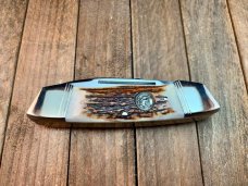 Hen and Rooster Bertram Cutlery Solingen Germany Stag Gunboat Canoe Hen and Rooster Bertram Cutlery Solingen Germany Stag Gunboat Canoe