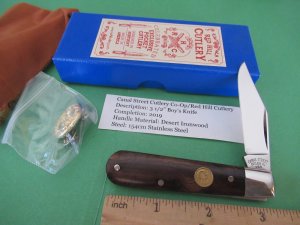 Canal Street Red Hill Cutlery Exclusive Ironwood Boys Knife 
