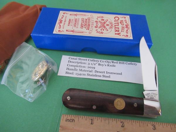 Canal Street Red Hill Cutlery Exclusive Ironwood Boys Knife 