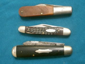 VINTAGE PARTS LOT CATTARAUGUS KABAR KA-BAR 1013 CASE XX USA 62087 SS FOLDING POCKET KNIFE KNIVES OLD