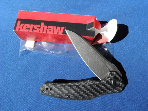 Discontinued Kershaw USA Bareknuckle Carbon Fiber Black Flipper M390 Sprint Run 7777 CFM390 Knife
