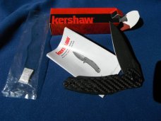 Discontinued Kershaw USA Bareknuckle Carbon Fiber Black Flipper M390 Sprint Run 7777 CFM390 Knife
