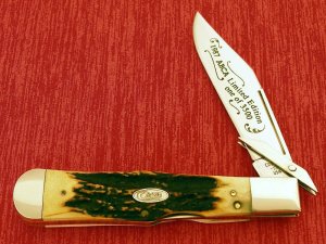 CASE XX USA 51050 Prime Stag JUMBO CHEETAH Swing Guard Lockback Knife 1987