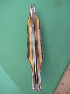 Schrade 1980  Stag Handle Clasp Folding Hunter NKCA Museum Knife 