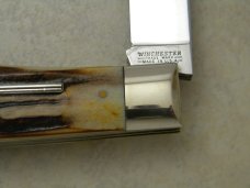Winchester Trademark USA 1994 Stag 28103 1/2 Rifle Series Jumbo Trapper Knife in Box Winchester Trademark USA 1994 Stag 28103 1/2 Rifle Series Jumbo Trapper Knife in Box