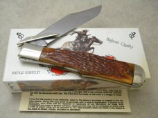 Winchester USA 1994 Bone 19109 1/2 Rifle Series Swing Guard Coke Bottle Lockback Knife in Box Winchester USA 1994 Bone 19109 1/2 Rifle Series Swing Guard Coke Bottle Lockback Knife in Box