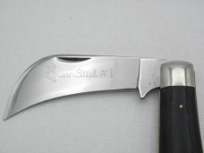 Queen Steel Hawk bill Pruner #1: Queen Cutlery hawk bill pruner, 4 1/8” closed Queen Steel Hawk bill Pruner #1: Queen Cutlery hawk bill pruner, 4 1/8” closed