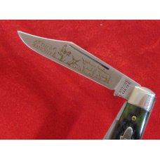 MIB THE RANCHER STOCKMAN KNIFE BY SCHRADE CUTLERY CORP. GREEN BONE c1981 # G0391