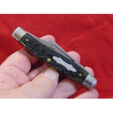 MIB THE RANCHER STOCKMAN KNIFE BY SCHRADE CUTLERY CORP. GREEN BONE c1981 # G0391