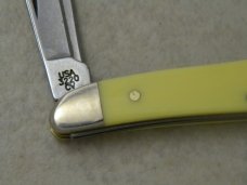 Case XX USA 2 Dot Yellow 3220 SS Peanut Knife NIB Case XX USA 2 Dot Yellow 3220 SS Peanut Knife NIB